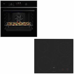 AEG Aufsatzbackofen mit Keramikkochfeldern Grau 6000 Sensecook