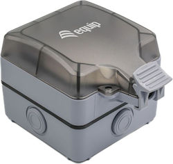 Equip Aufputzdose 1-Port Keystone Ohne Abschirmung Außen Grau