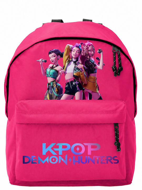 Digital Place K-pop Demon Hunters Ученическа Раница Основен Клас Фуксия