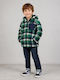 Kids Coat Short Double Sided with Hood Blue