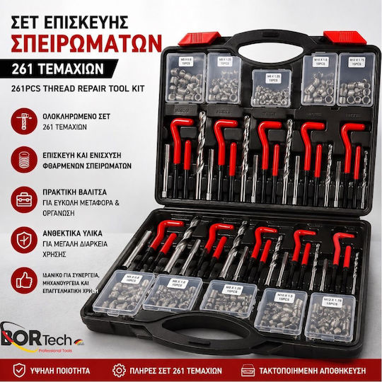 Thread Repair Kit Extractors Hand Taps & Accessories Case