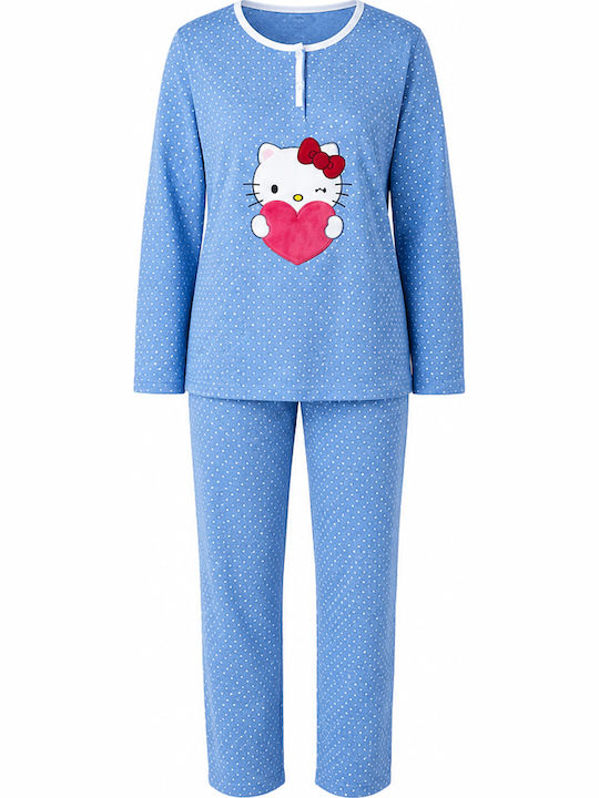 Cool Set De Pijamale De Vară Pentru Femei Bleu Cool Set De Pijamale De Vară Pentru Femei Bleu