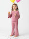 Kids Set with Pants Winter 2 Pieces Pink