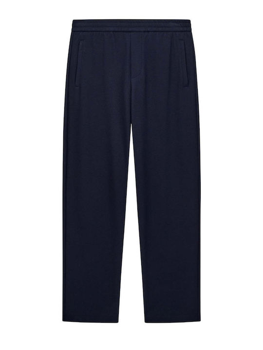 Emporio Armani Pantaloni Bărbați Cu Croială Dreaptă Albastru Marin