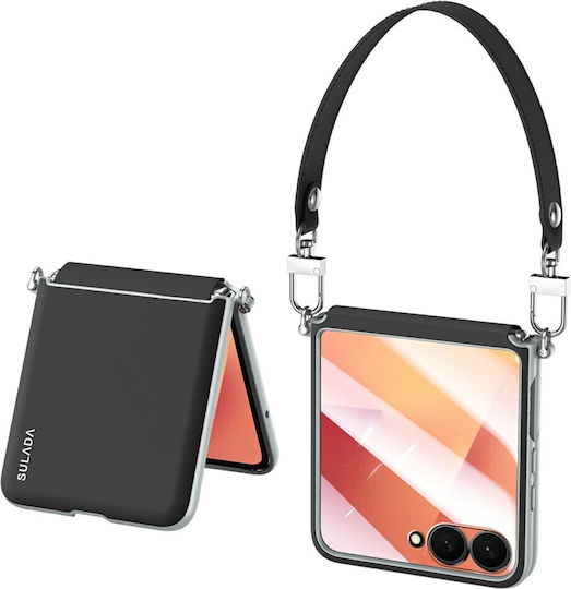 Sulada Robuste Handyhülle Nackenriemen Schwarz Samsung Galaxy Z Flip8 5g