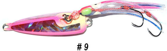 Hayabusa Kick Bottom Fs422 Artificial Bait Speed Slider Fluorescent 120g 9 Glow Pink