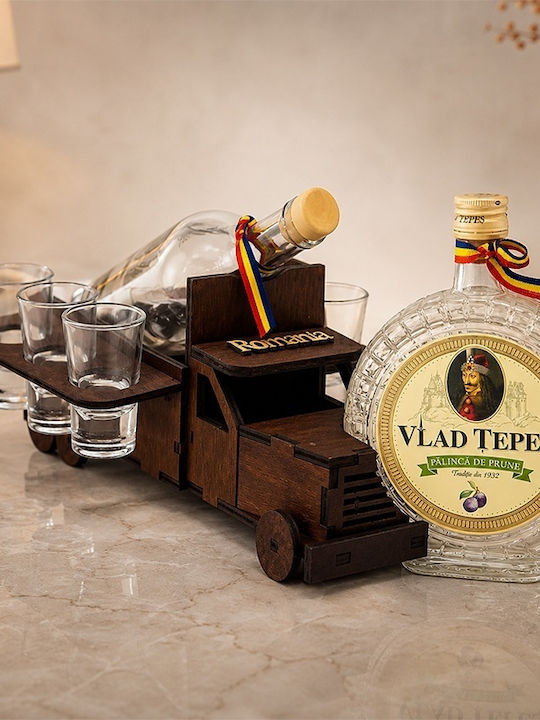 Velve Καράφα Σερβιρίσματος 18εκ. με Πώμα και Ποτήρια 700ml