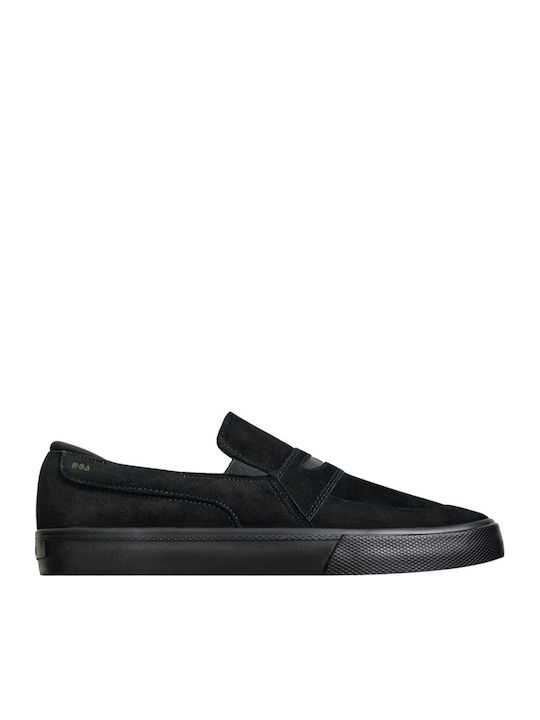 Suede Herren Freizeitschuhe Schwarz