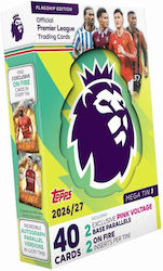 Topps 2026-27 Premier League Flagship Edition Mega Tin 3 40 Карти Общо