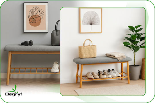 Bothwin (Jolin) Flurmöbel & Aufbewahrung mit Schuhregal & Bank 90x30x43cm
