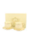 Set Of White Porcelain Espresso Cups 150ml 2 Pieces