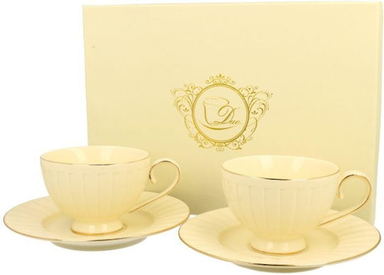Set Cesti Maro Din Porțelan Alb 220ml 2 Bucăți