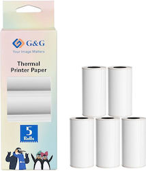 G&G Self-Adhesive Label Rolls for Label Printer 57x30mm 5 Pieces G&G Self-Adhesive Label Rolls for Label Printer 57x30mm 5 Pieces