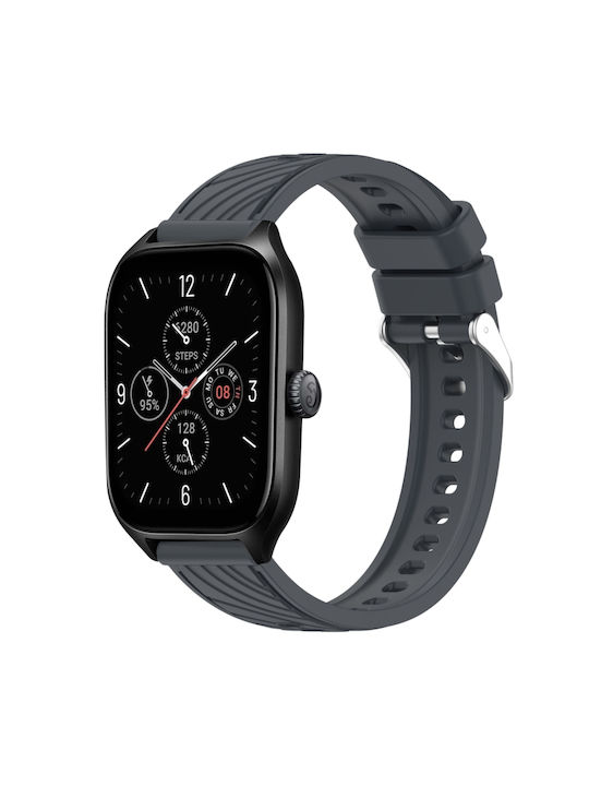Silikon Tragbare Bänder Grau Amazfit GTS 4 Silikon Tragbare Bänder Grau Amazfit GTS 4