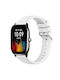 Силиконова каишка Бяла (Amazfit GTS 4 Mini)