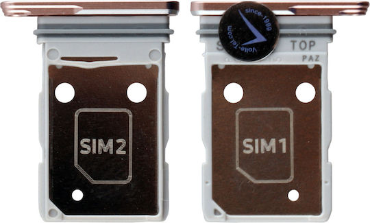 Samsung S26 5g S942 Dual Sim Card Holder Pink Gold Gh98-50751e Original Service Pack
