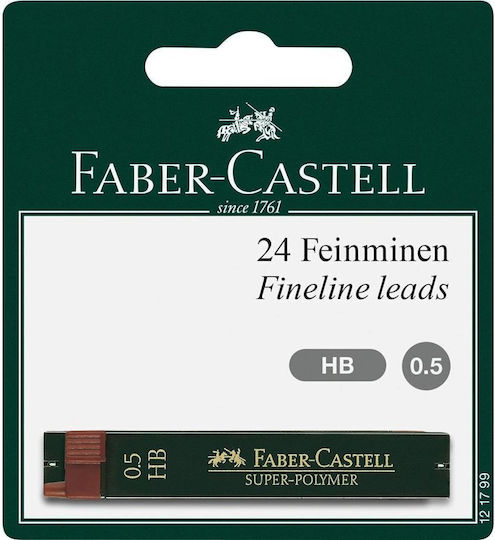 Faber-Castell Nachfüllminen für Druckbleistifte 0.5mm HB