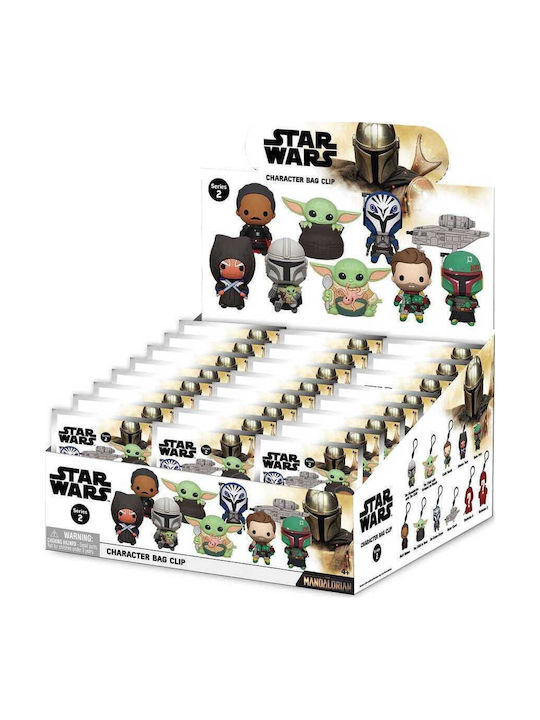 Star Wars Mandalorian 3d Foam Bag Clips Series 2 Display 24