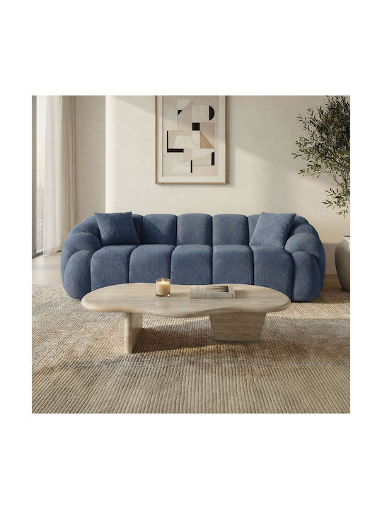 Octavio Τριθέσιος Καναπές Navy Blue 233x80x70εκ.