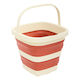 5Five Folding Square Cleaning Bucket 25x20x26cm Capacity 5lt Brown