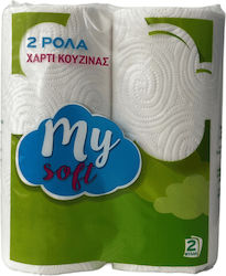 My Soft Küchenpapier Rolle Weiß 110g (2 Stück)