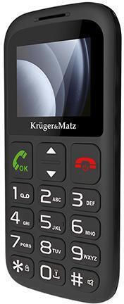 Kruger & Matz Simple 923 4G Dual SIM Κινητό με Μεγάλα Κουμπιά (Αγγλικό Μενού) Μαύρο