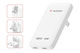 Verbatim Wireless GaN Charger with 2 USB-C Ports 65W Power Delivery White (Essentials Slim)