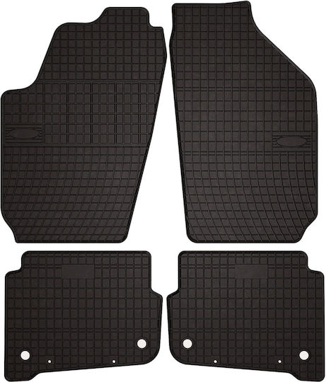 Rubber Car Mats Seat Ibiza Iii 6l Hatchback 2002-2008 Black Fitted