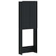 vidaXL Badezimmerschrank 66x25.5x190cm Schwarz