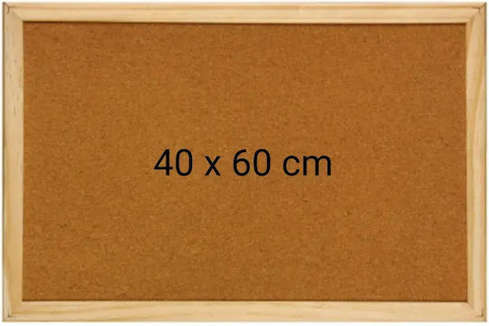Tablă de plută cu ramă din lemn 40 x 60 cm Optima
