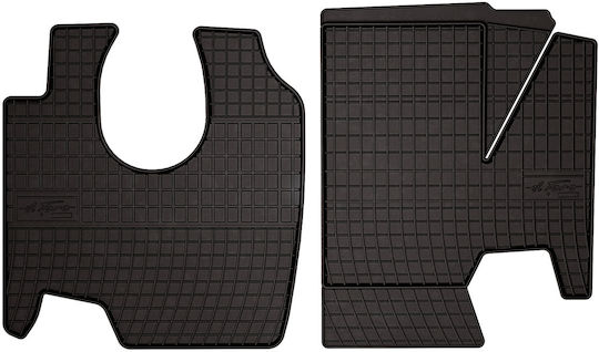 Rubber Car Mats Mercedes Citan W415 Combivan 1st Row 2012-2021 Black Fitted