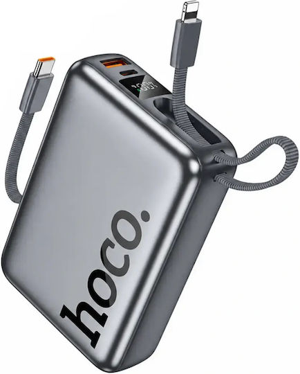 Hoco Q39 Power Bank 20000mAh 22.5W mit USB-A Ausgangsanschlüsse und USB-C Ausgangsanschlüsse Power Delivery / Schnellladung Grau