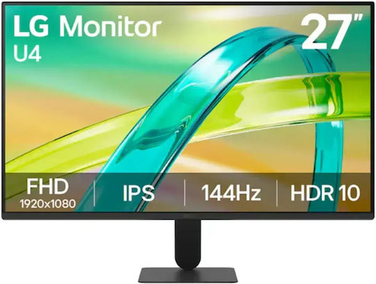 LG 27U411B IPS HDR Gaming Monitor 27" FHD 1920x1080 144Hz with Response Time 1ms GTG Silver