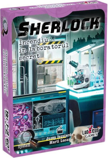 Επιτραπέζιο Παιχνίδι Sherlock Q: Fire In The Secret Laboratory για 1-8 Παίκτες 8+ Ετών (RO)