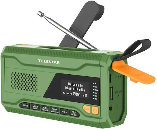 TELESTAR TOP NO. 5 Портативно Радио Соларно DAB+ с Bluetooth Зелено
