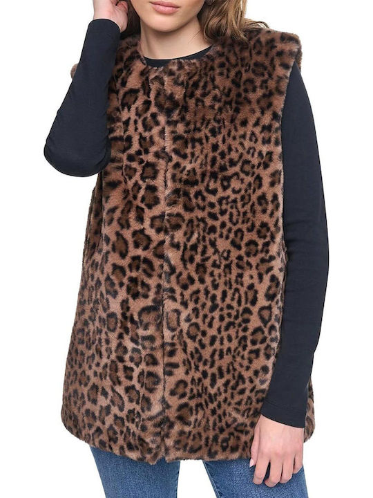 DKNY Damenjacken für Winter Leopard Woodsmoke