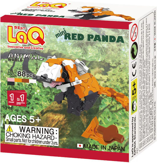 LaQ Образователни Конструктори Mini Red Panda за 5+ Години 88 Бройки
