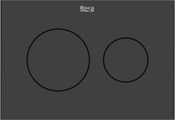 Flush Plate PS3 Dual Duplo S Black Matte Roca