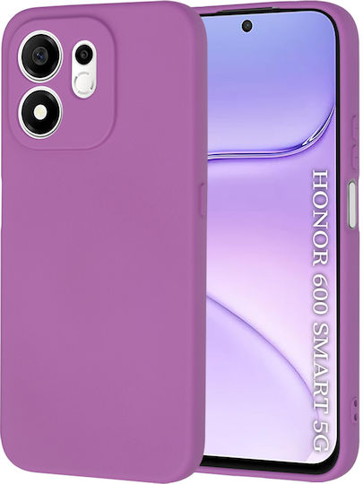 Techsuit Purple Silicone Back Cover (Honor 600)