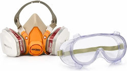 Kit de protecție pentru vopsire Kraft&dele filtru de mască + ochelari de ventilație indirectă Top10030gogair Kit de protecție pentru vopsire Kraft&dele filtru de mască + ochelari de ventilație indirectă Top10030gogair