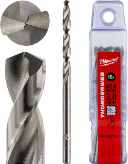 Milwaukee Thunderweb Set 10 Konisch Bohrmaschinen für Metall und Holz 3-61mm