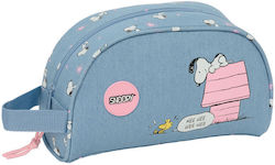 Safta Peanuts Snoopy Pencil Case Light Blue