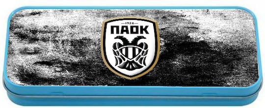 Digital Place Paok Federmäppchen Metallisch Hellblau