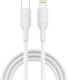 iNOS USB-C to Lightning Cable 27W Λευκό 1m