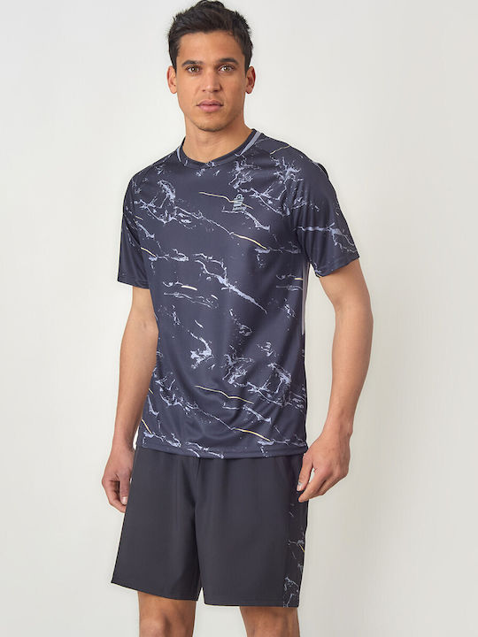Admiral Αθλητικό T-shirt Μαυρο