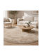 Polcarpet Rundes Zottelig Teppich Gold Φ160cm