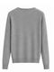 Women's Blouse Long Sleeve with V-Neckline Grey