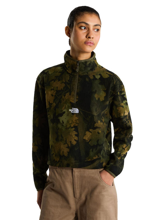 Glacier 1/4 Women's Top with Zipper Khaki