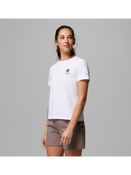 Columbia Bend Graphic Γυναικείο T-shirt Λευκό