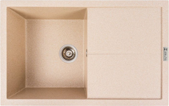 Zelto 7950 Magnum Drop-In Kitchen Sink from Liquid Granite M79xP50cm Safari